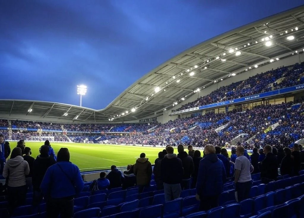 Brighton spelar på amex stadium illustration kortsida