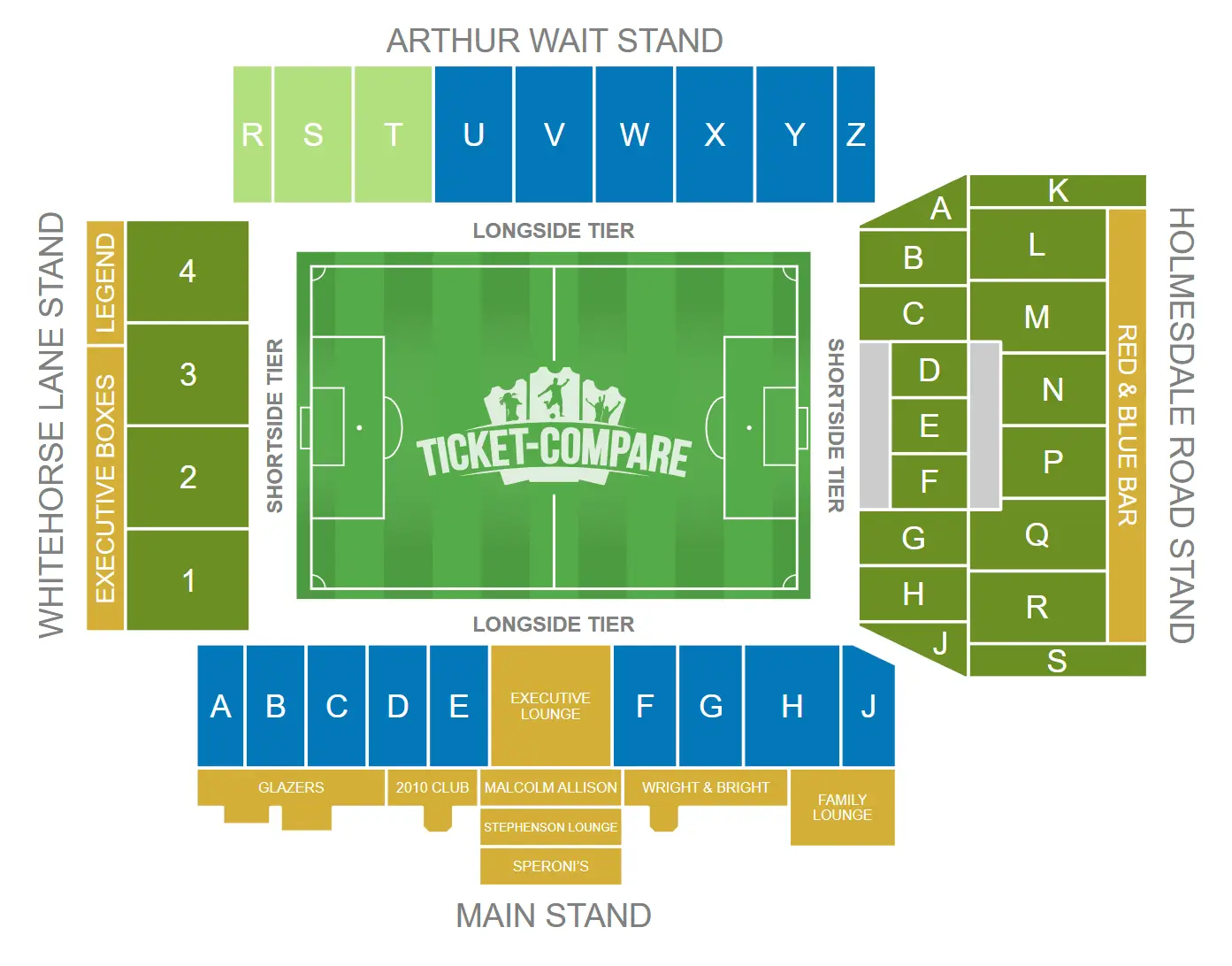 Selhurst Park Sittplatsplan