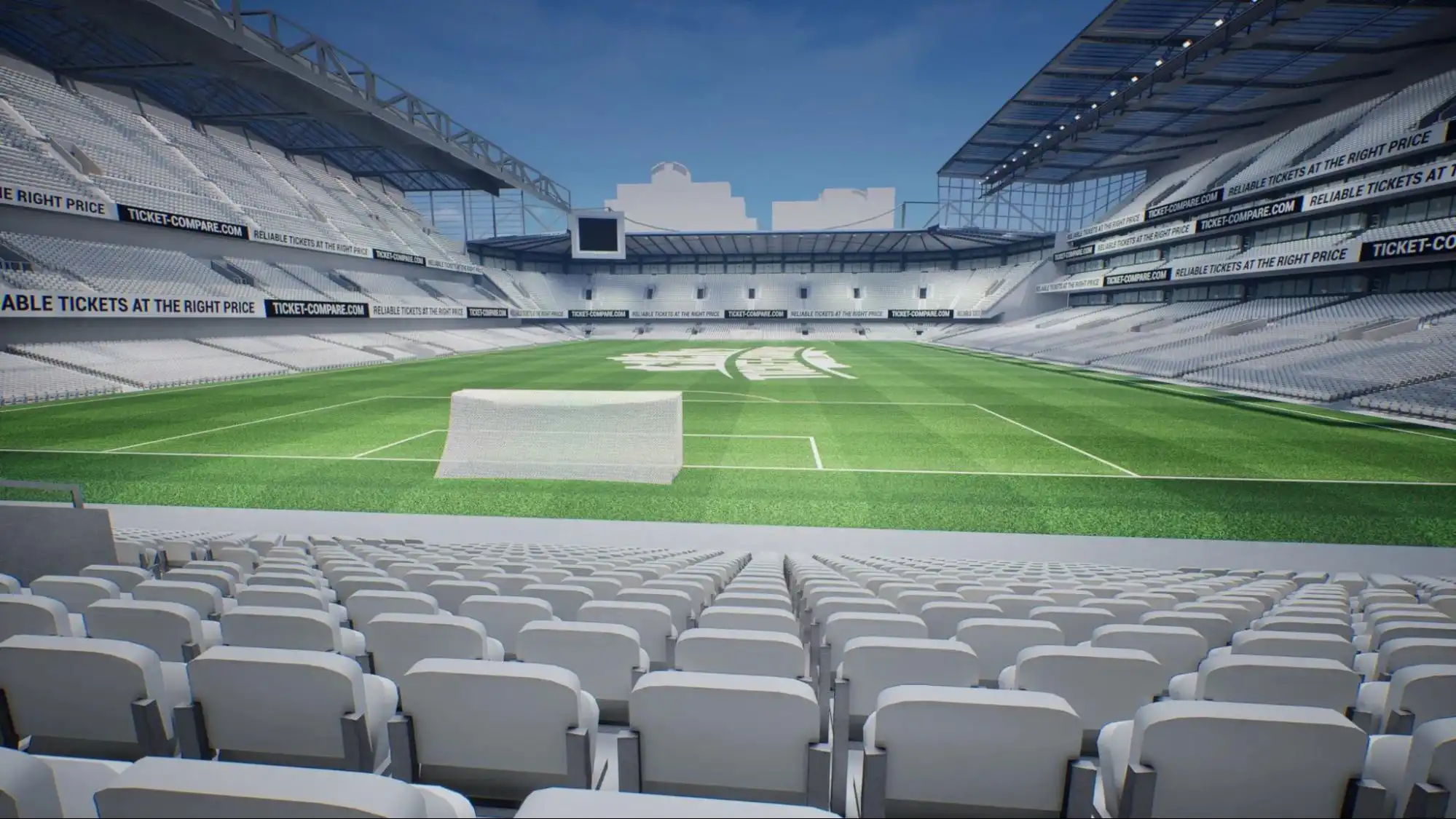 Illustration av Stamford Bridge Matthew Harding Lower Tier vy