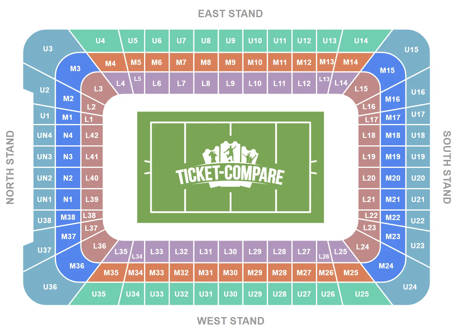 Principality Stadium Sittplatsplan