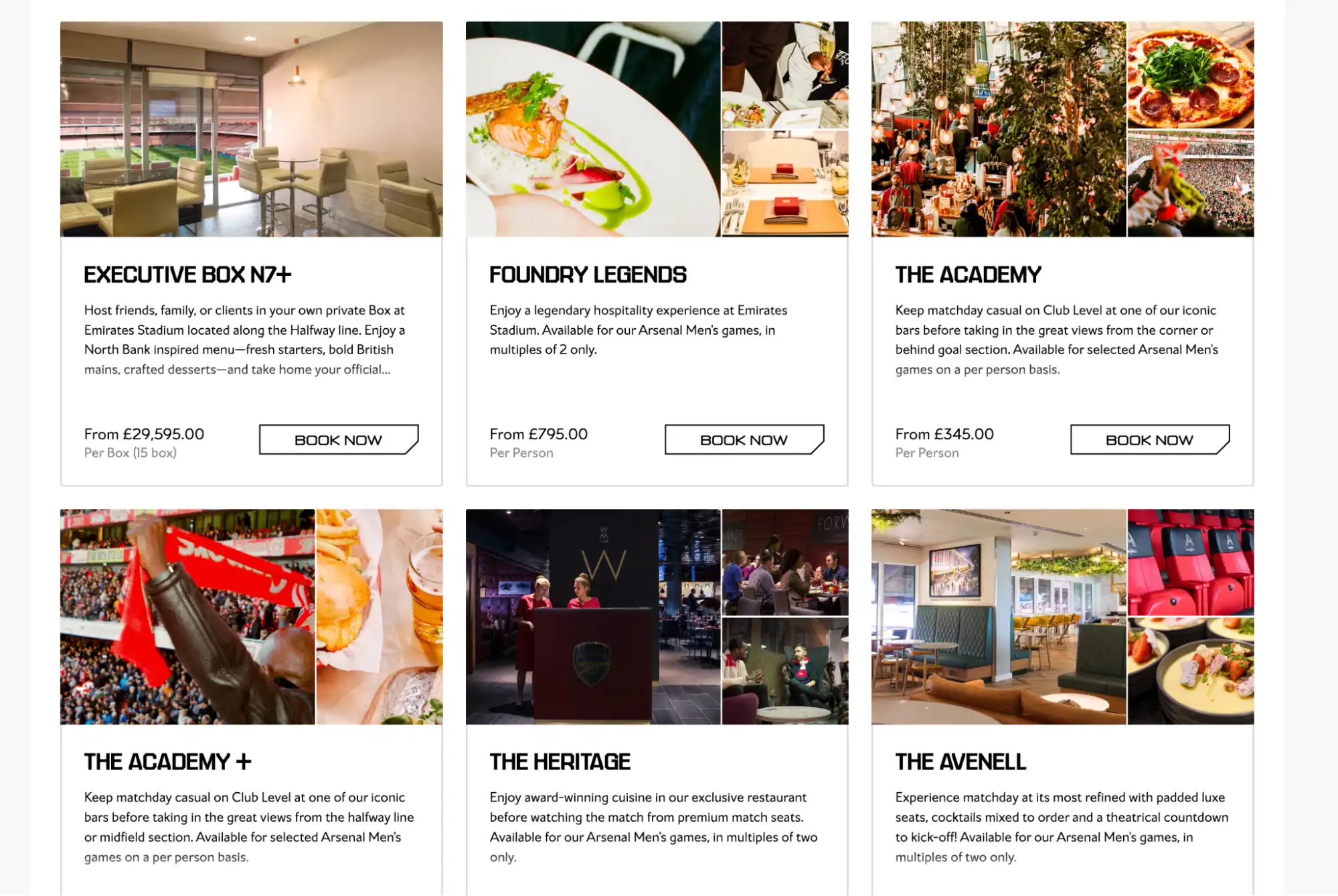 screenshot av hospitalityval