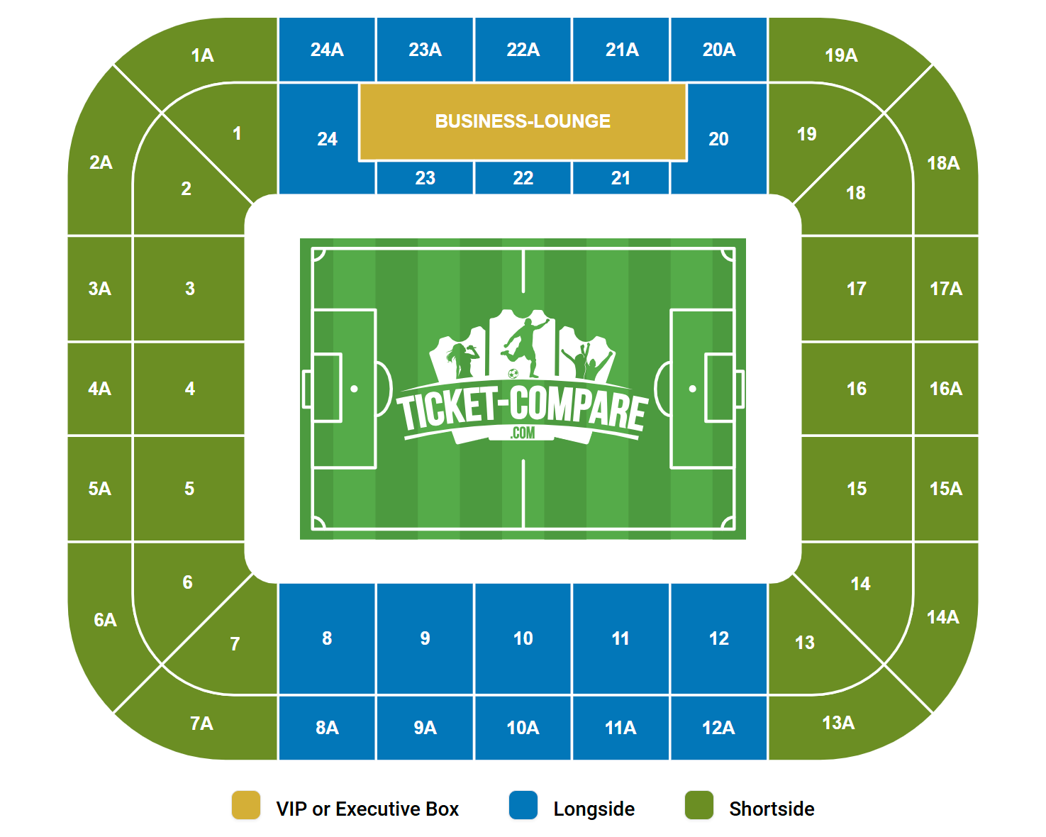Borussia-Park Sittplatsplan