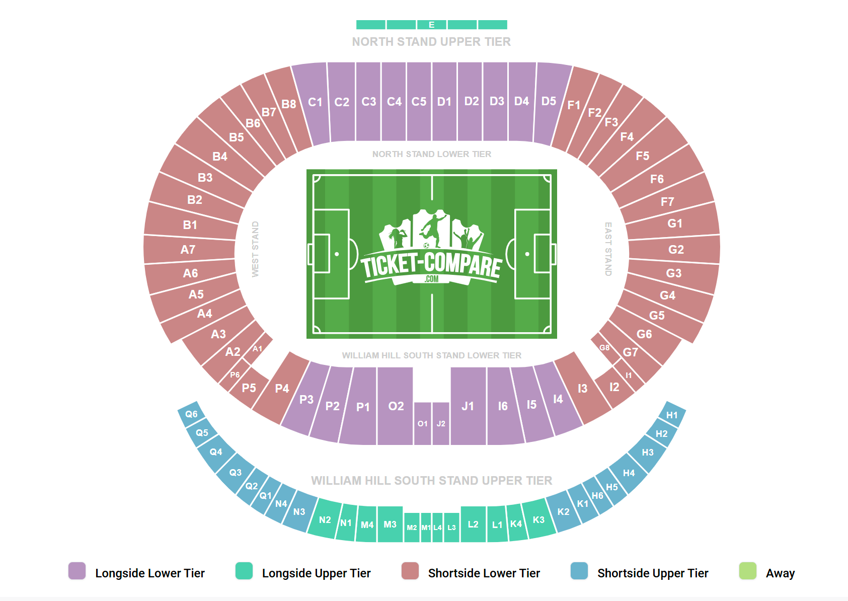 Hampden Park Sittplatsplan