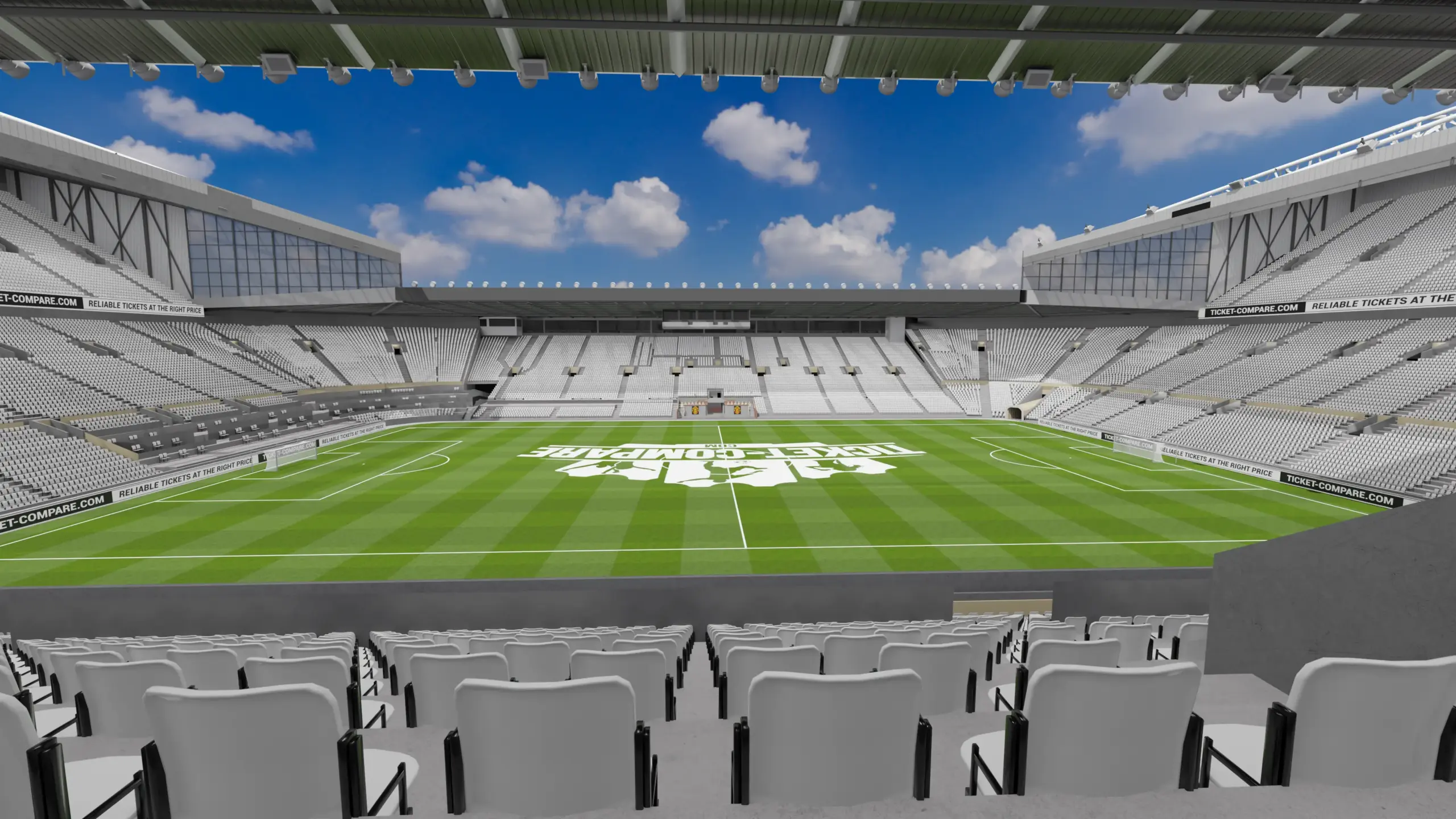 Illustration av Old Trafford Stadium Heritage Club view