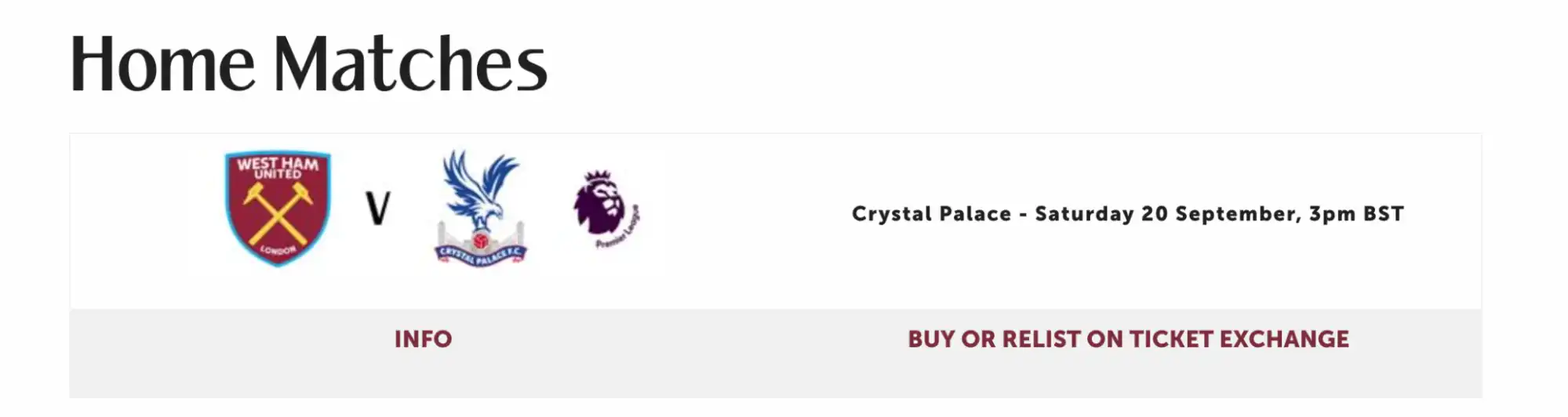 screenshot av köp- eller återlista-knappen i Ticket Exchange