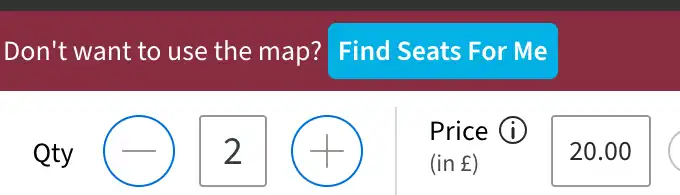 screenshot av Find Seats for Me