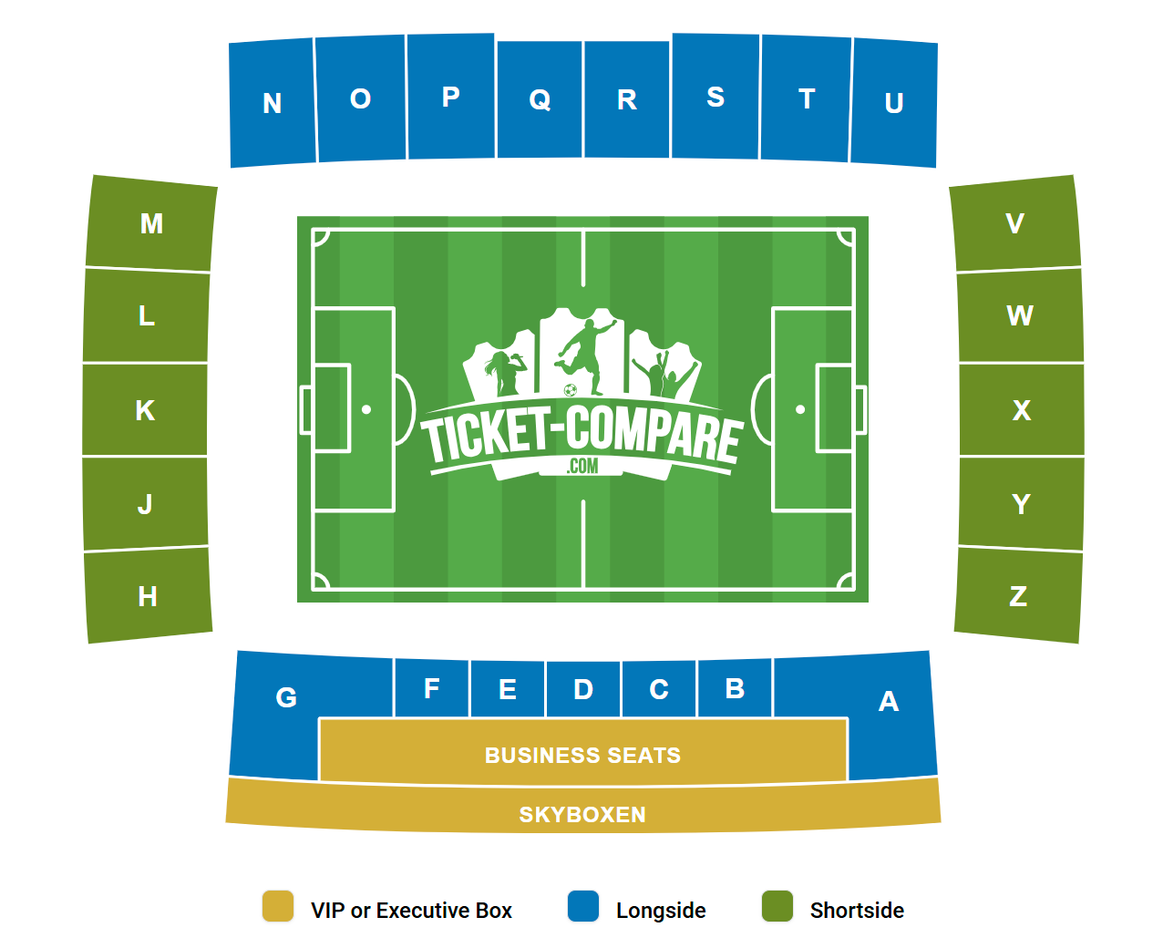 Stadion Galgenwaard Sittplatsplan