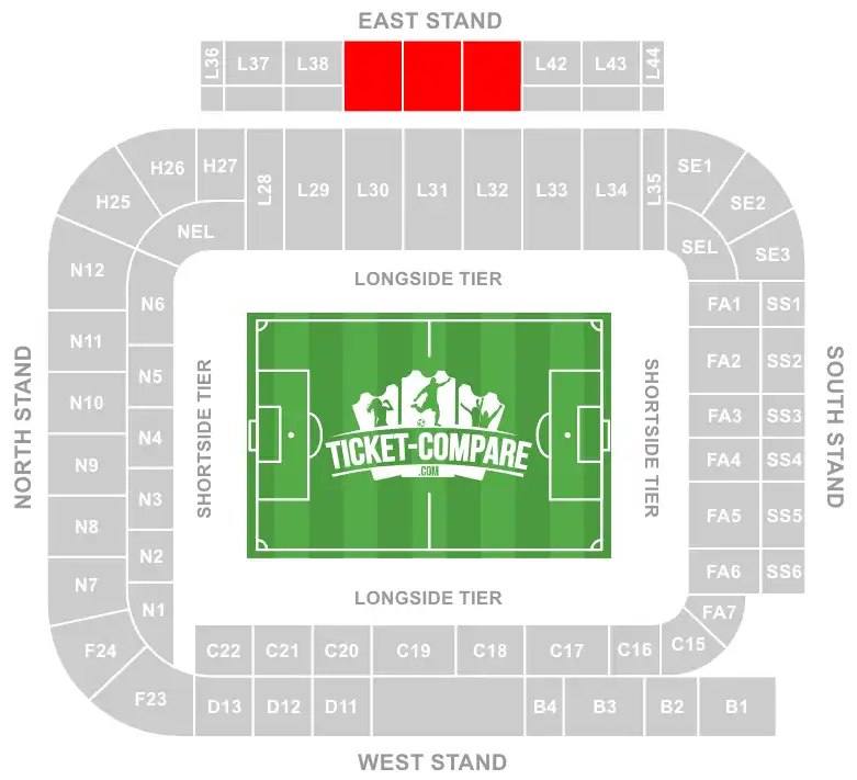 screenshot av East Stand Hospitality