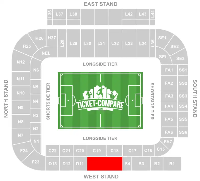 screenshot av West Stand Hospitality